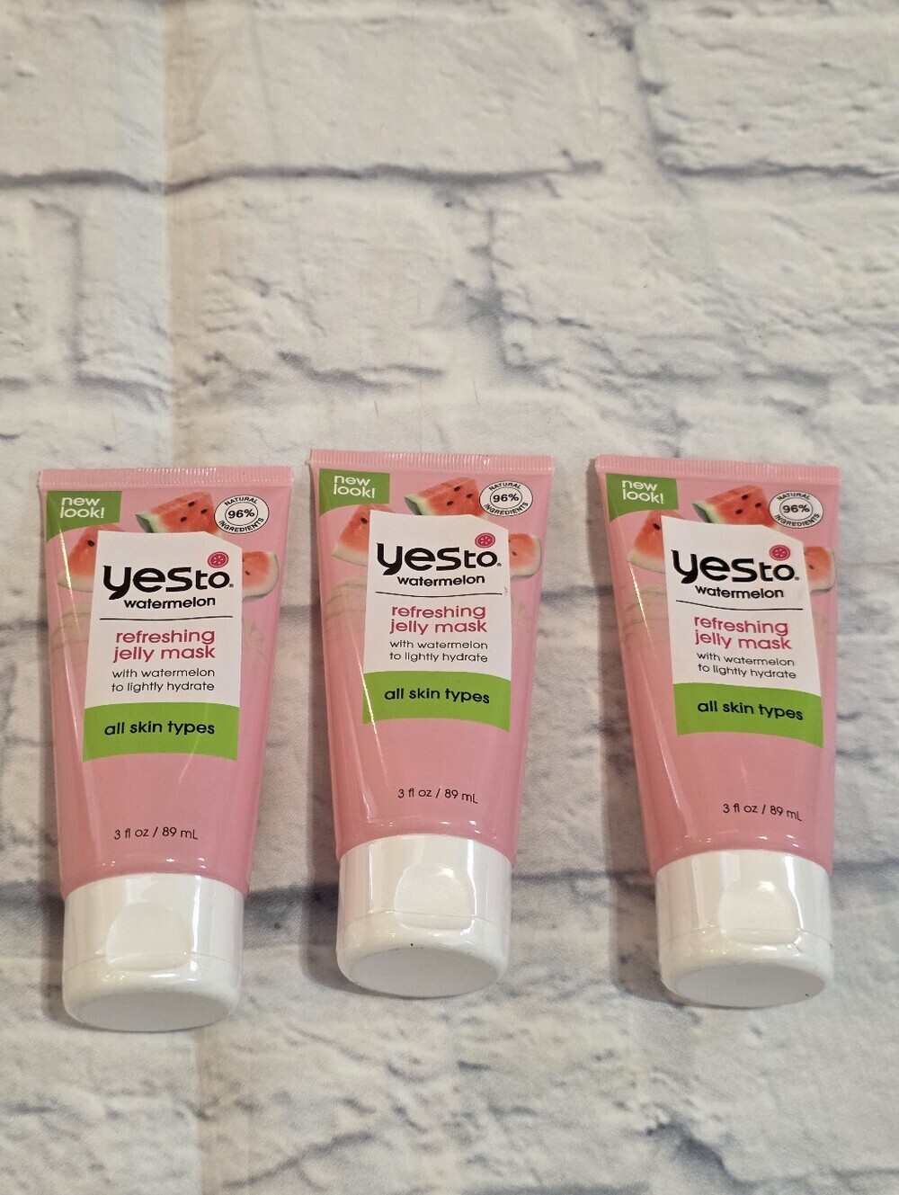 YESto Watermelon Gel Cleanser Set of 3 Tubes Unopened/Sealed